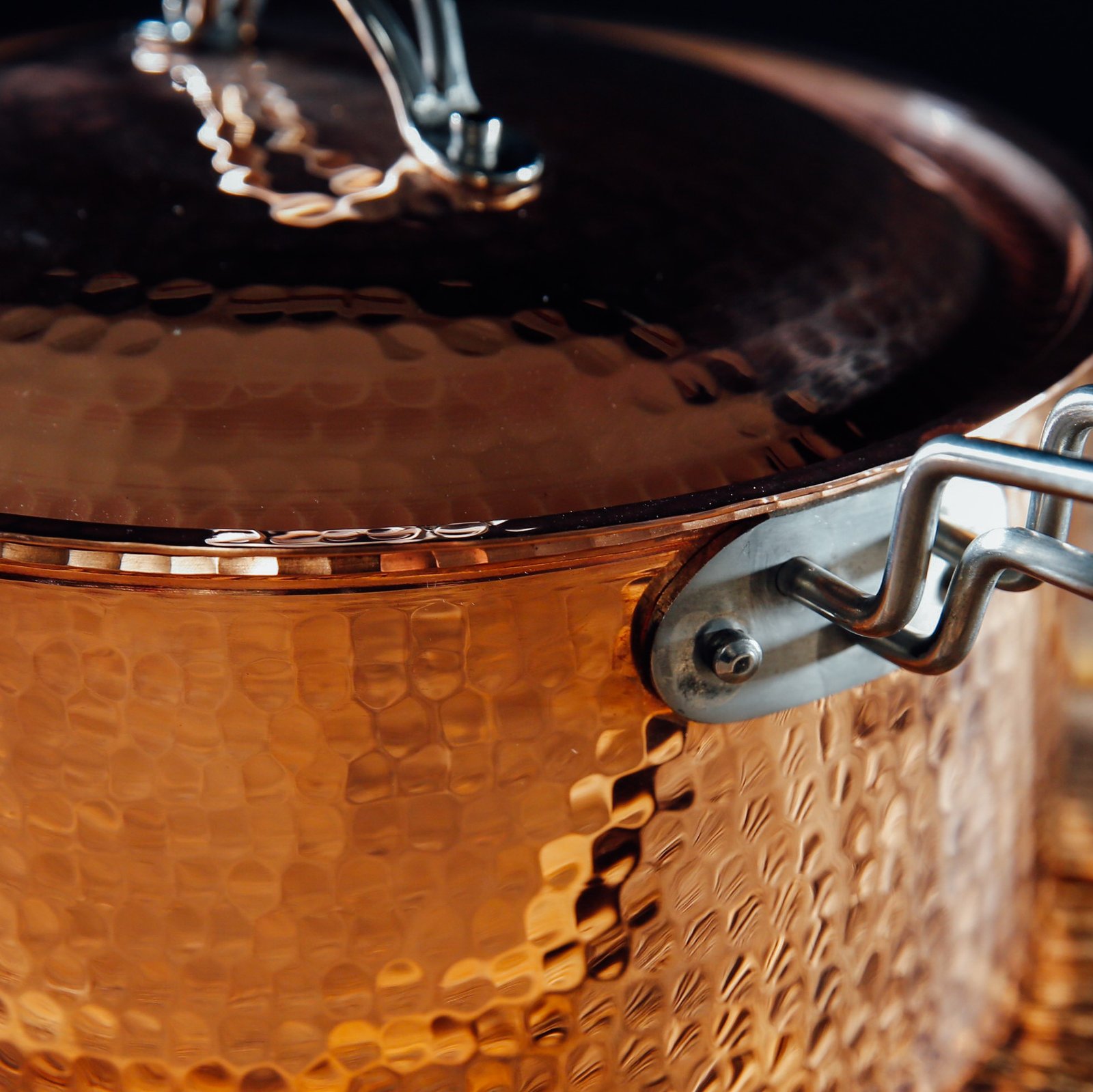 Copper Sauce Pot with Lid. 2.5 quart - Image 4