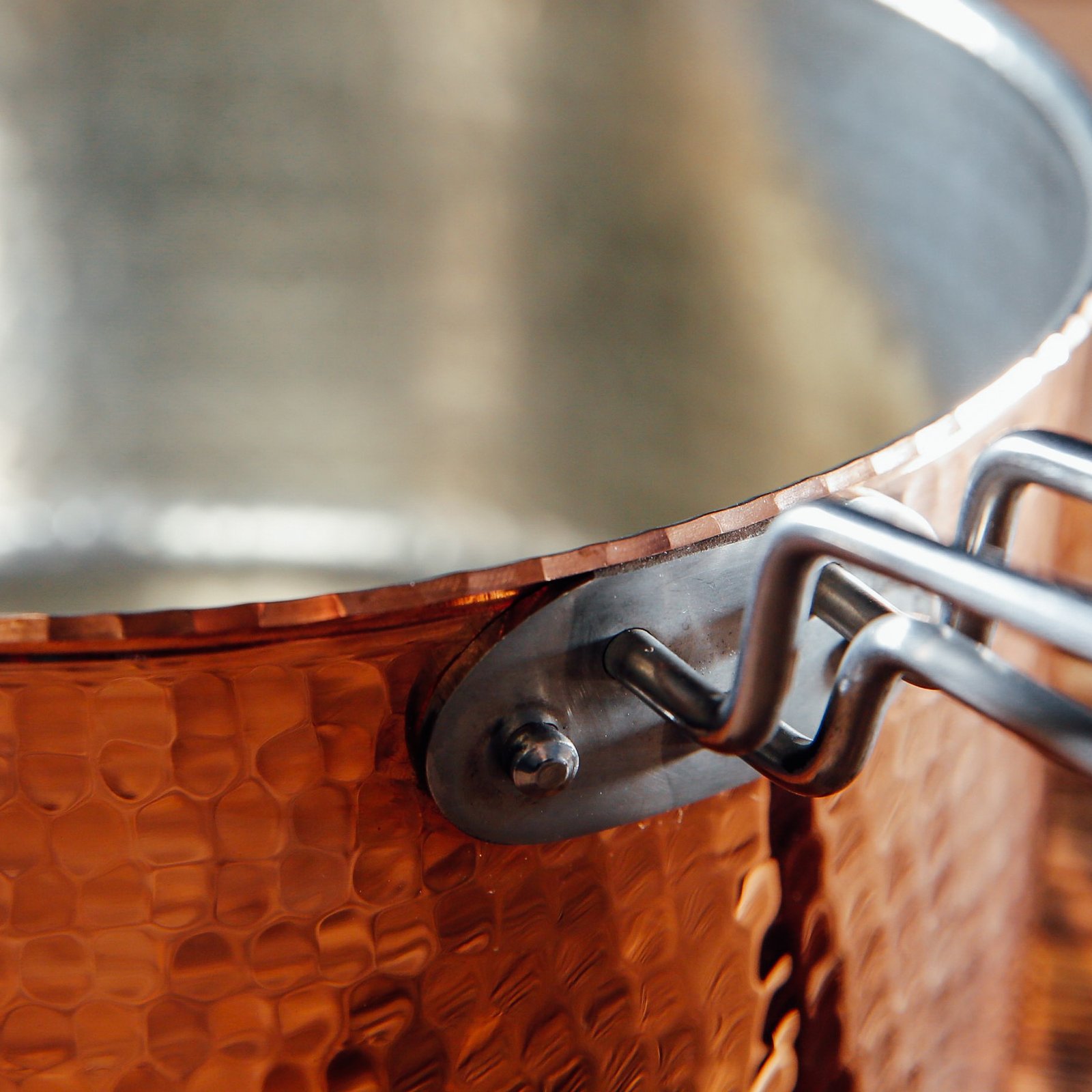Copper Sauce Pot with Lid. 2.5 quart - Image 3