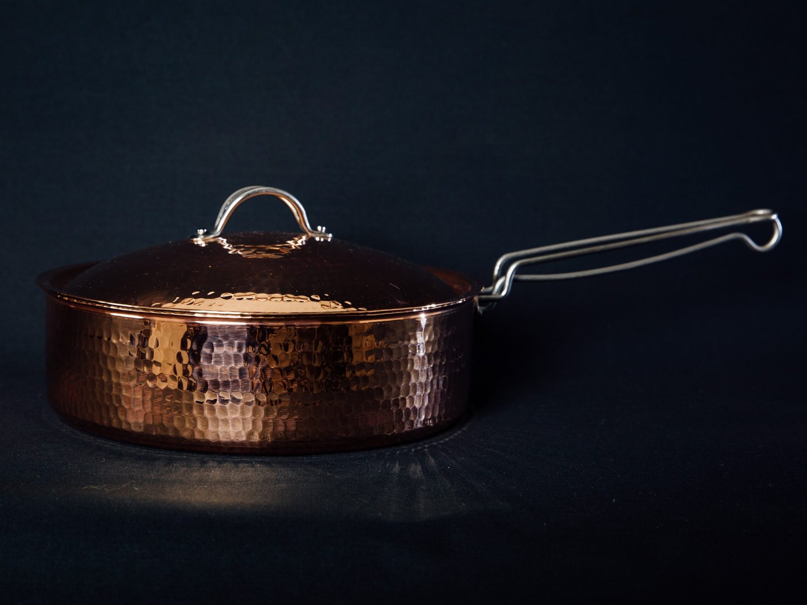 Copper Saute Pan With Lid, 3 quart - Image 2